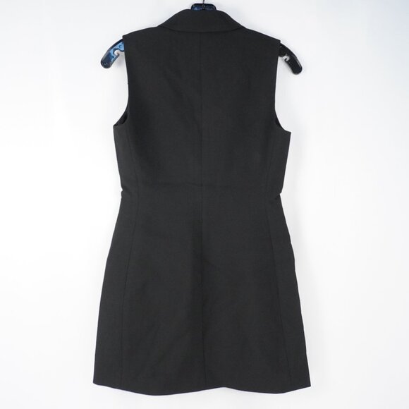 Aritzia Babaton Mastermind Blazer V-Neck Mini Dress in Black - Size 2 - NWT - Picture 2 of 8